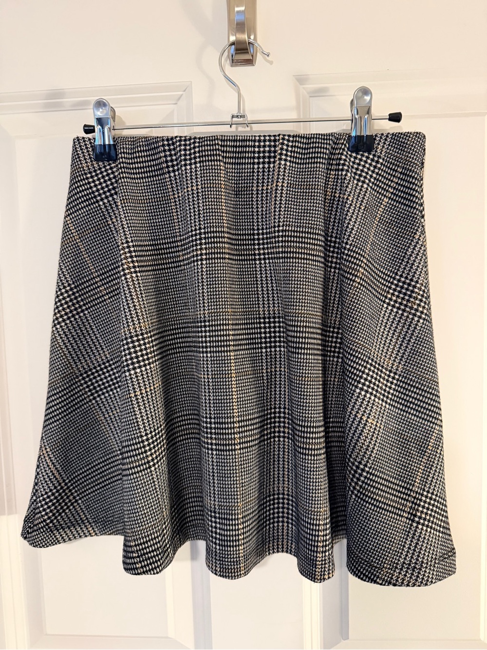 Altar’d State Classic Black & White Plaid A-Line Skirt